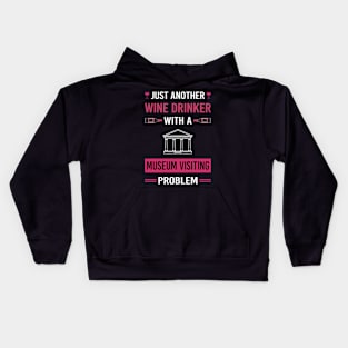 Wine Drinker Museum Visiting Kids Hoodie